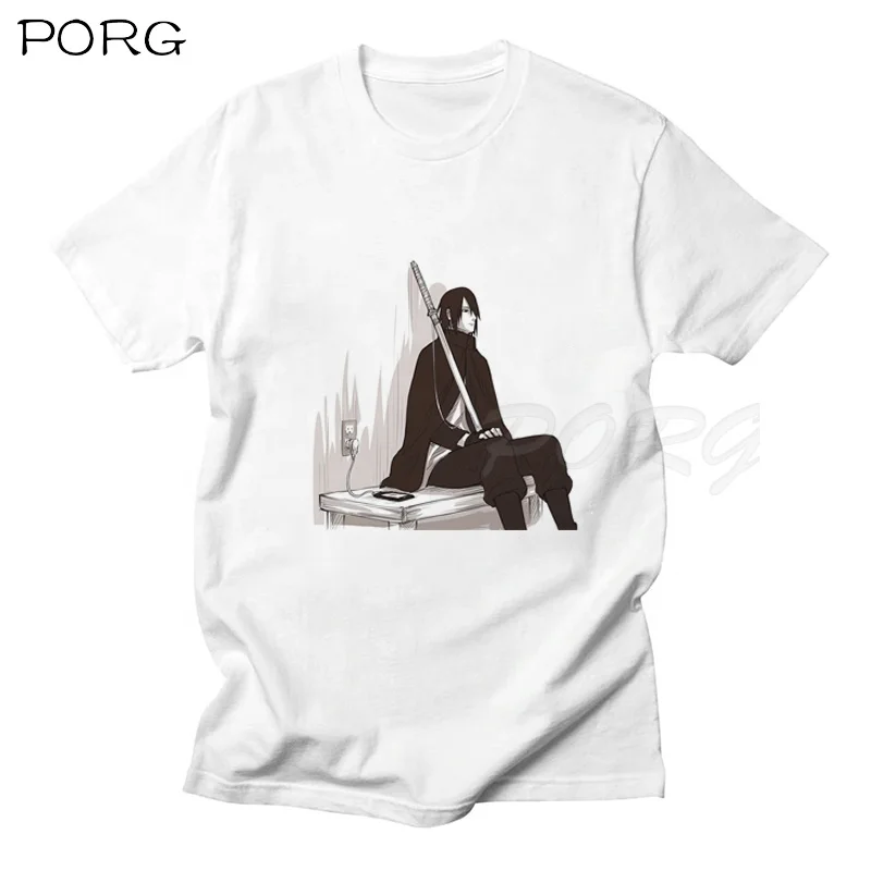
Fashion Design men clothes Uchiha Sasuke Itachi Tshirt Short Sleeve Anime T Shirts Summer Style Cotton Tee Shirt 