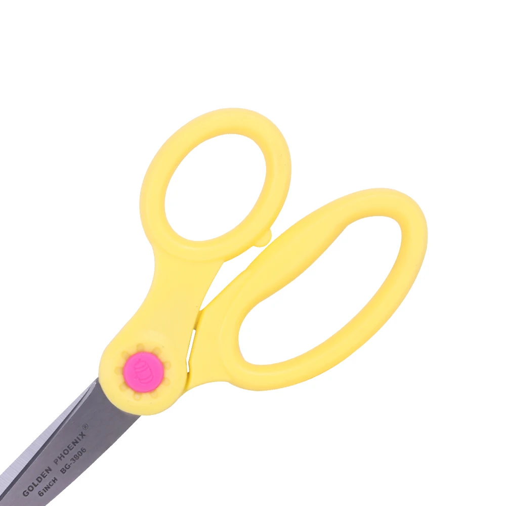 Новейшие безопасные маленькие ножницы 6 дюймов из нержавеющей стали с удобным захватом, школьные ножницы для рукоделия, Офисные ножницы, Детские канцелярские ножницы