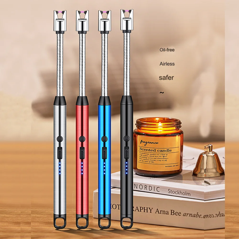 High Quality Electric Arc Lighter Igniter with Long Rod for Camping Candle Lighting