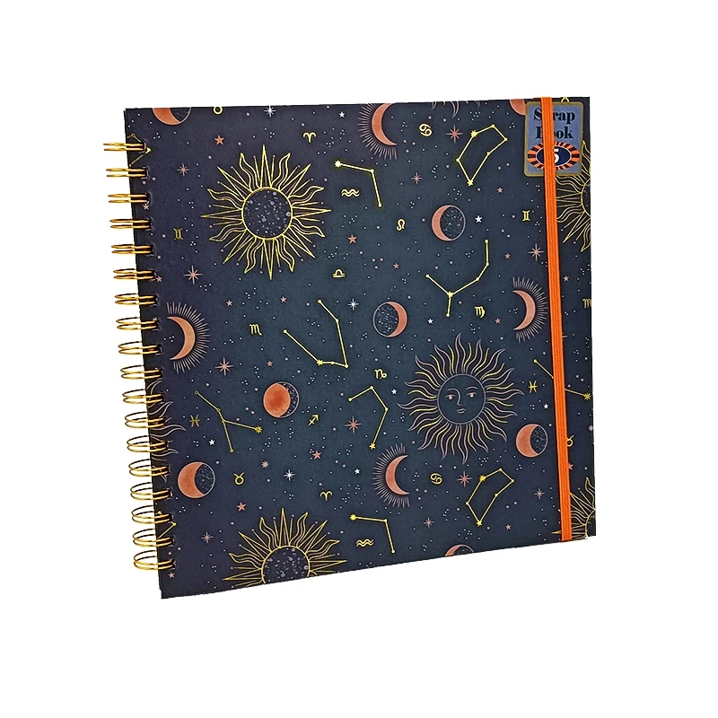 High quality school personalized printed note book rigid cardboard custom hardcover notebook with spiral