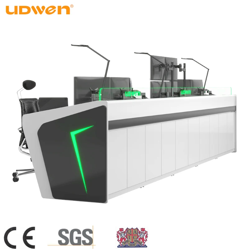CCTV Control Room Furniture Control Center Console Manufacturer Ergonomic Workstation Control Room Console