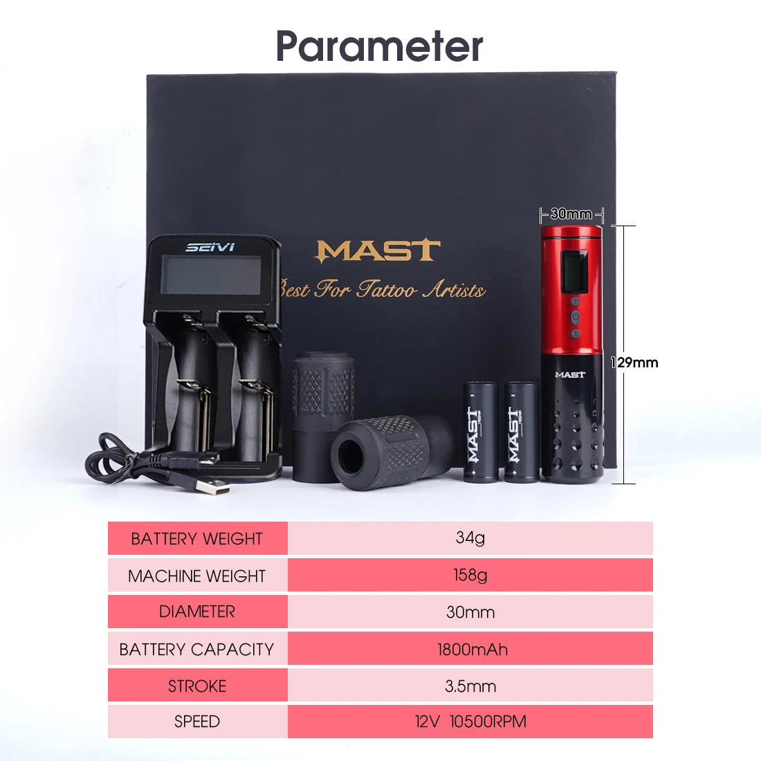 Dragonhawk Mast Lancer wireless tattoo pen machine  for Tattoo Artists Hot Sale