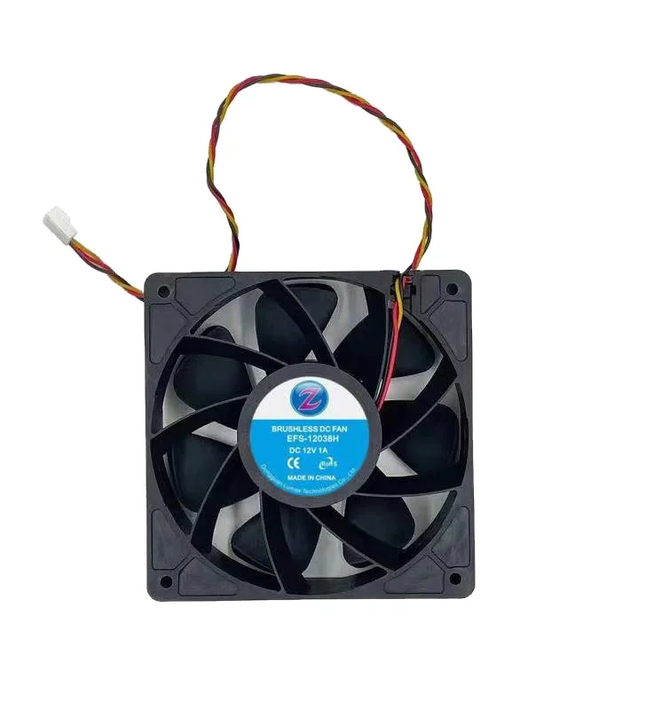 12308 вентилятор 4Pin 6000 об/мин высокая скорость dc 12v 1.65a (12 см); asic шахтер Вентилятор cooler 120*120*38mm ЦПУ охлаждающий вентилятор