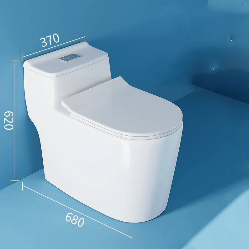 Manufacturer wholesale sanitary ware one-piece water-saving mute super whirlpool siphon type household toilet toilet