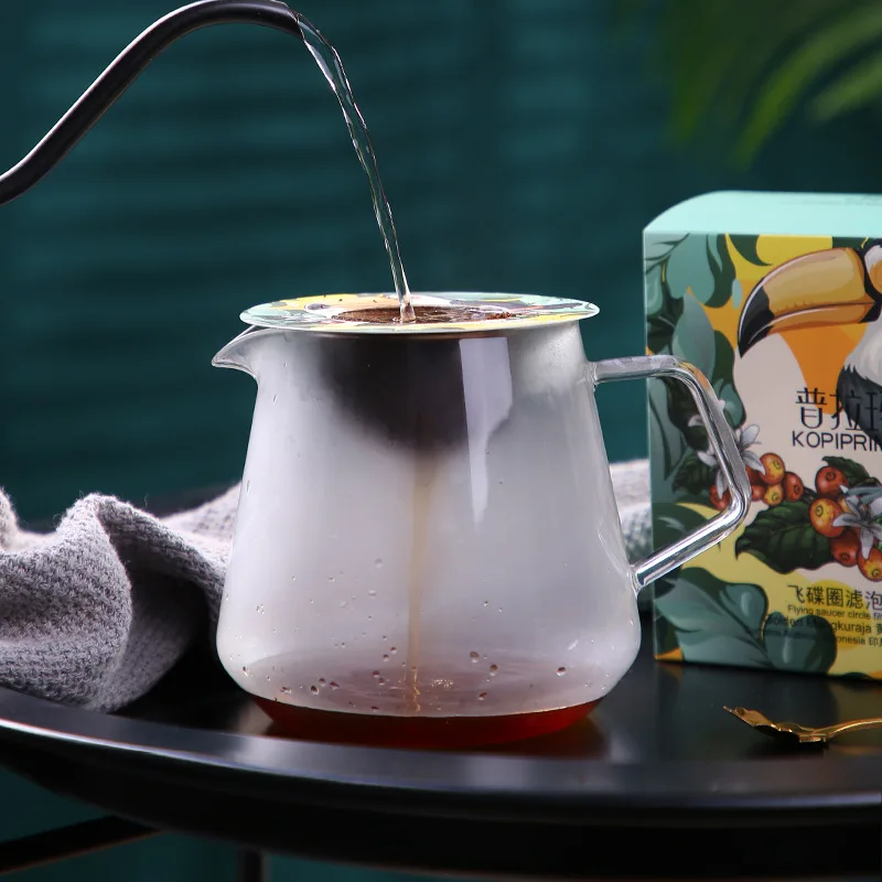 Disposable organic round cotton mesh drip bag coffee filter ecofriendly cold brew nespresso coffee tea filter