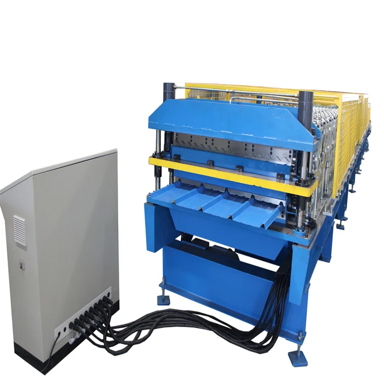 
adjustable layer sheet roll forming machine roll forming double layer machine with gear box 