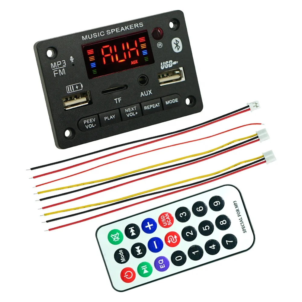 JQ Bluetooth MP3 Player Module Bluetooth MP3 Decoder Board 12V With Charging