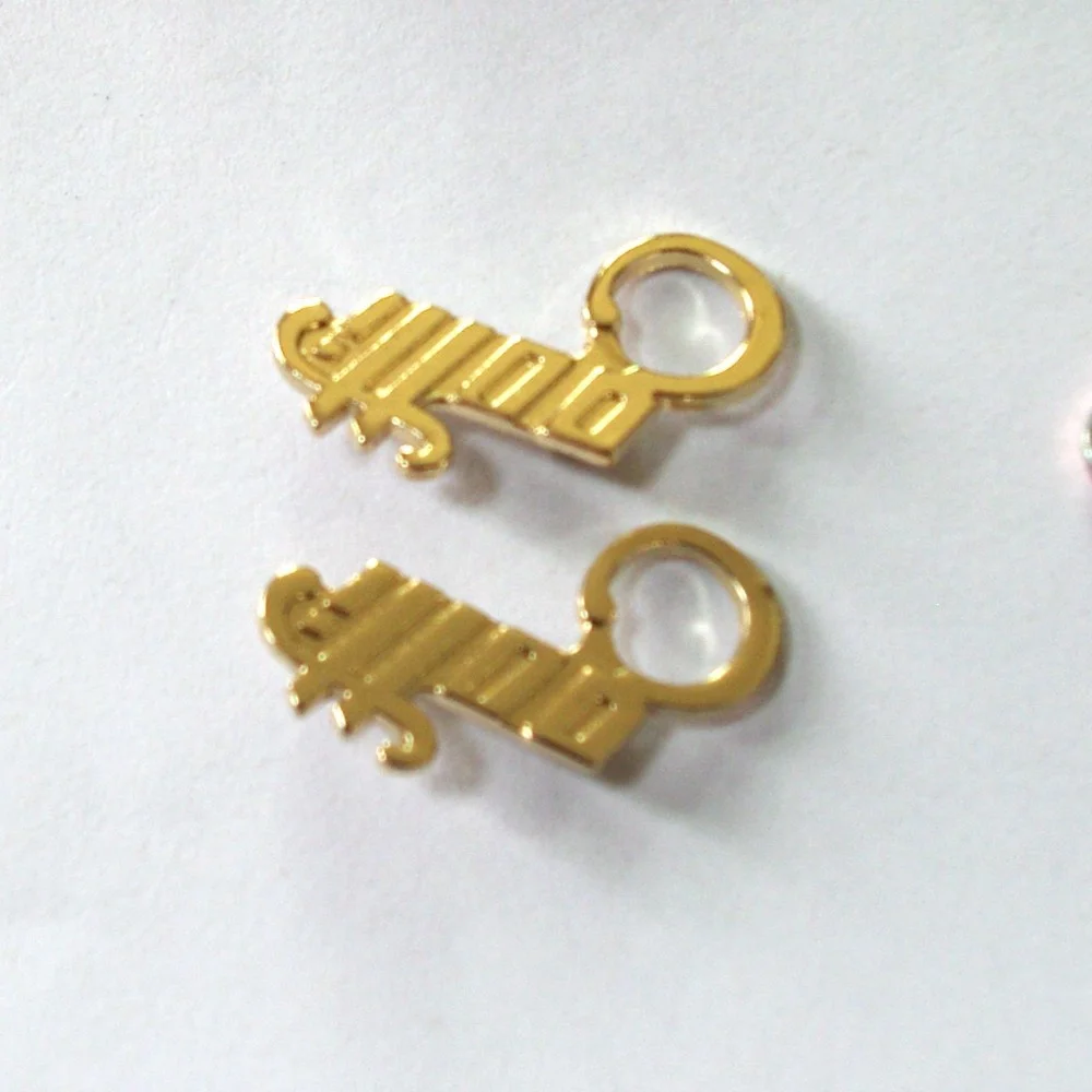 zinc alloy  jeans metal plate label for garment clothes