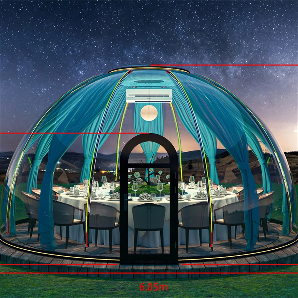 Full House Eco Dome Prefabricated Bubble Igloo Tent Dome House Prefab Outdoor Dome House