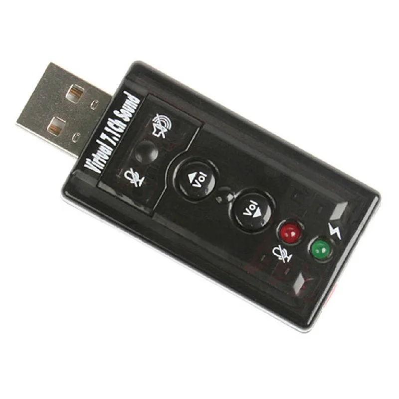 
Analog 7.1 External USB Independent Sound Card Free Drive Support XP Win7 Win8 Headset Headset Sound Card 