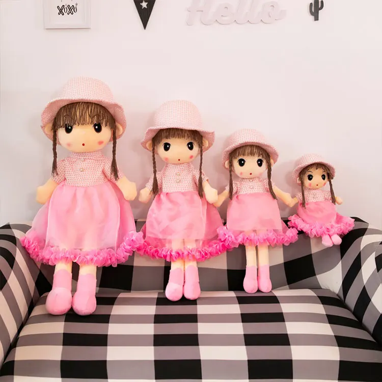 wholesale red purple pink dress ballerina rag doll plush stuffed soft dolls toy girl birthdays gifts rag doll
