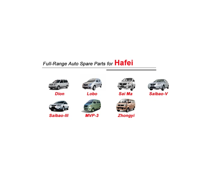 China high quality Hafei full range of auto parts manufacturer  Hafei Dion Lobo Sai Ma Saibao-V Saibao-III MVP-3 Zhongyi