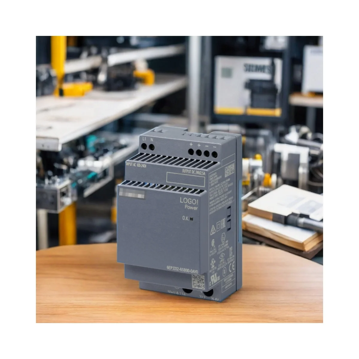 SIEMENS LOGO Power Supply Module 24V DC / 2.5A Stabilized for PLC PAC & Dedicated Controllers 6EP3332-6SB00-0AY0