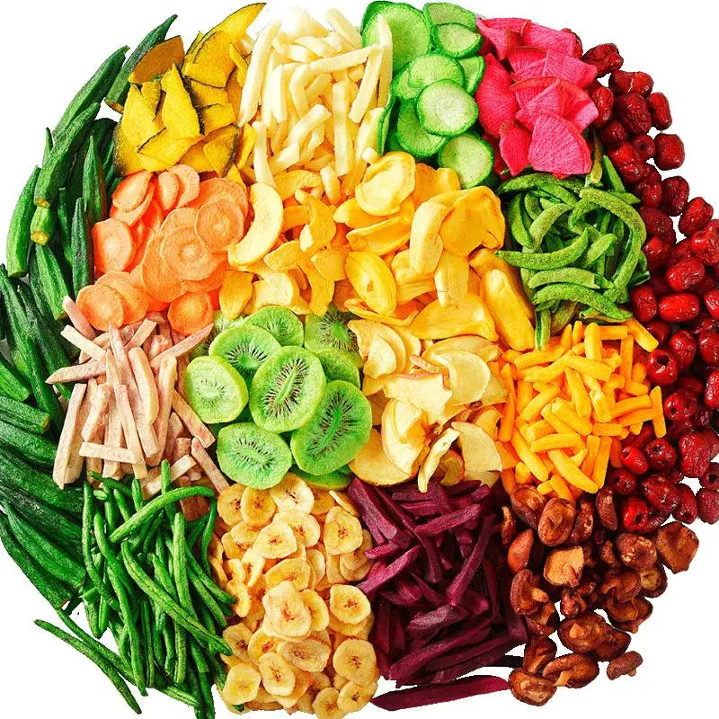 Vacuum Fried Sweet Fruit And Vegetable Chips Popular Snack