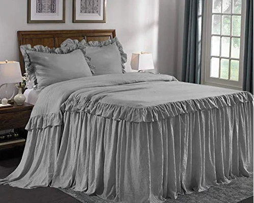 Домашний Комплект постельного белья с оборками покрывала постельное белье коллекция