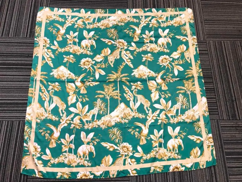 USA Europe Australia market hot sale custom design Recycled polyester satin scarf