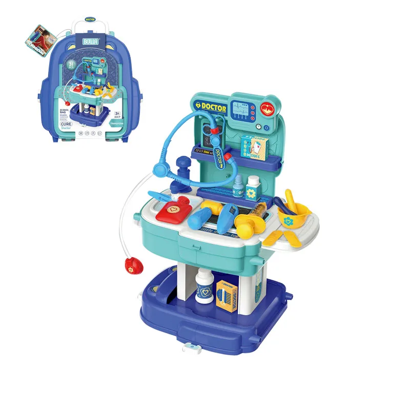 2020 hot selling DIY medical equipment school bag 31PCS simulation cure doctor set toy