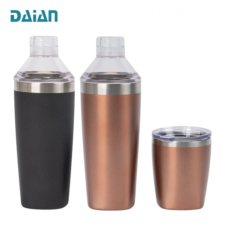 China Supplier Dragon Boat Festival Item Daian 20oz Wine Whisky Tumbler and Drink Mixer Bar Stainless Steel Cocktail Shaker