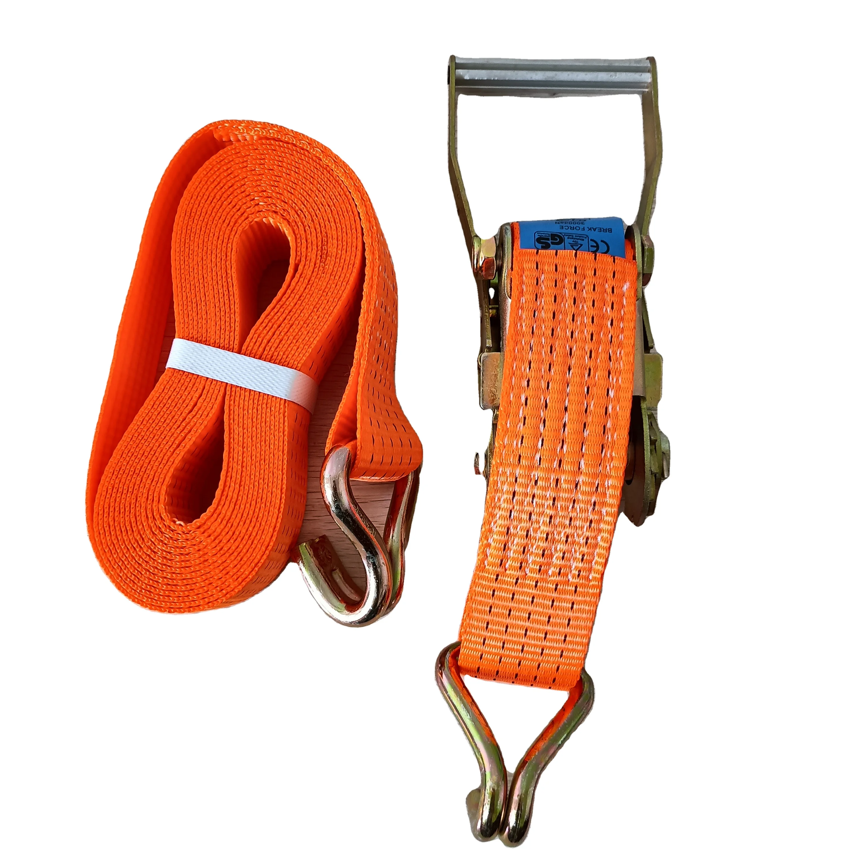 Good price 50 mm Ergo ratchet Straps Tie Down Lashing Strap  truck safety belt  5 ton tie down strap