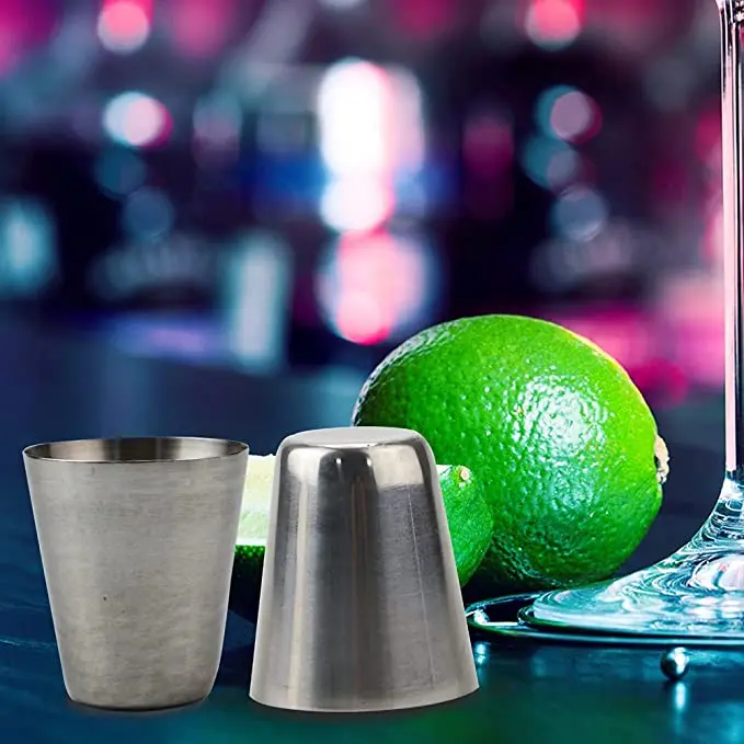 Party Beer Stackable Single Wall Water Small Shot Drink Tumbler Metal Stainless Steel Shot Glass for Rising Sun Distillery