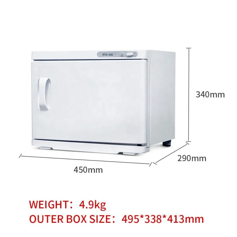 2021 Beauty Equipment RTD-23A Barber Sterilizer Heated Disinfection Salon RTD 23A Spa UV Hot Towel Cabinet Towel Warmer Machine