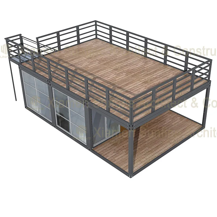 Быстрая установка стальная конструкция сборная роскошная вилла Сборный Дом Контейнерный дом популярный жилой со стеклянной стеной