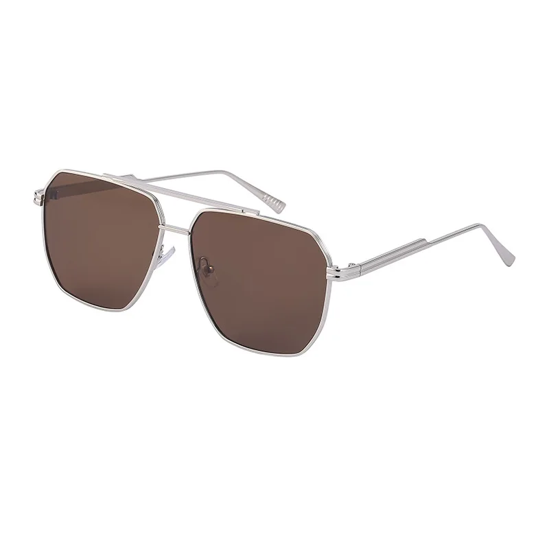 Sunway Eyewear Mens Sunglasses Manufacturer OEM Custom Logo New Trendy Retro Square Sunglass Metal Men Women Sun Glasses