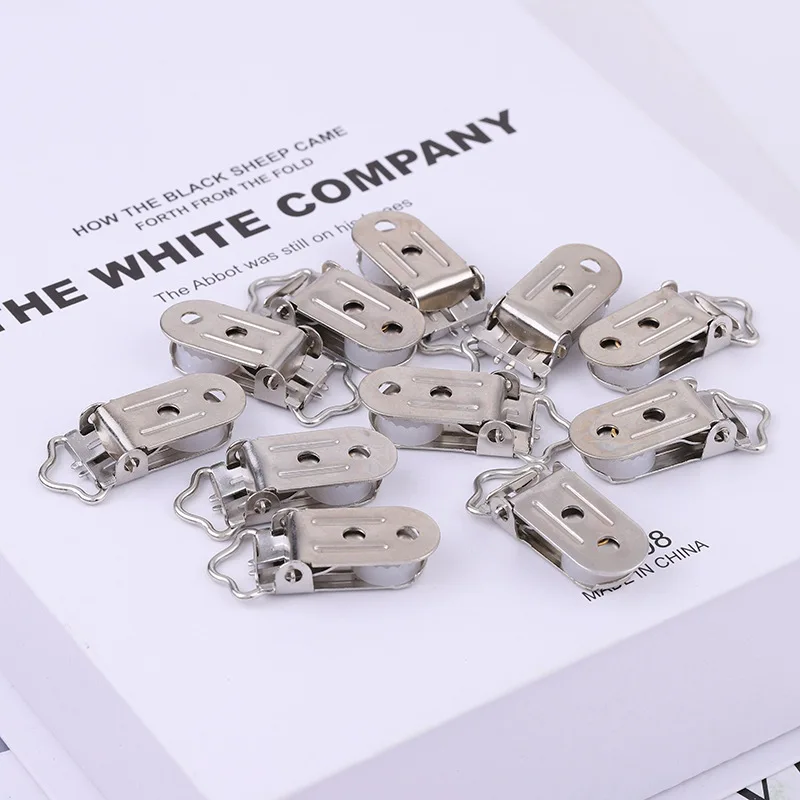 iron or stainless steel suspender clips metal garment clips