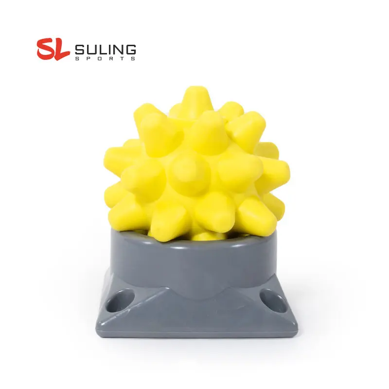 Portable Acupoint Massage Yoga Ball Base With Base For Muscle Relaxation Fascia Ball Rumble Roller Hedgehog Ball