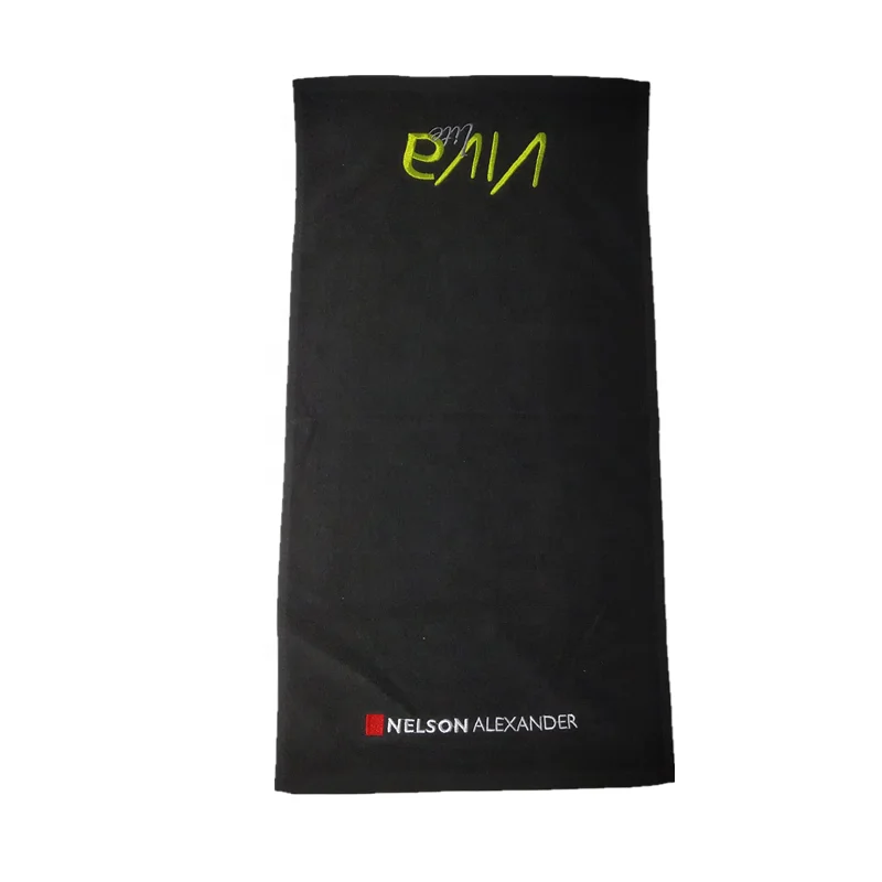 100% cotton Custom Embroidery Logo Small order hand face towel/sport towel/gym towel with logo