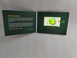 Advertising 2.4 4.3 5 7 10 inch LCD Video Brochure builit-in memory battery  Video Folder Business Greeting Card