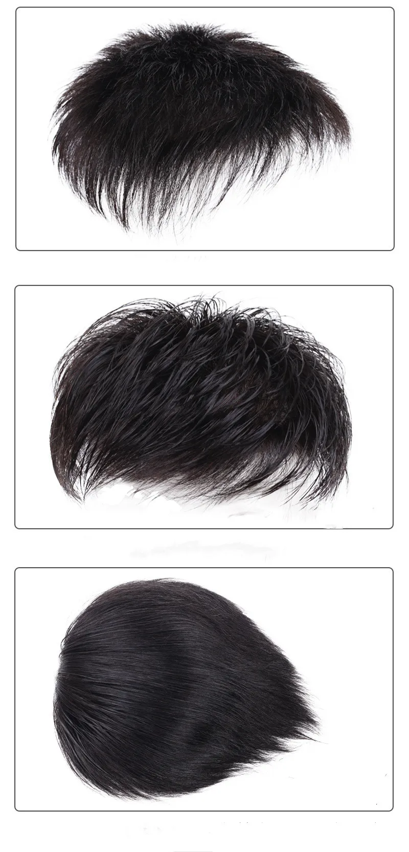 ZP LONGFOR Invisible Balding Hair Patch for Men High Quality Practical Real Human Hair Wigs Brazilian Hair