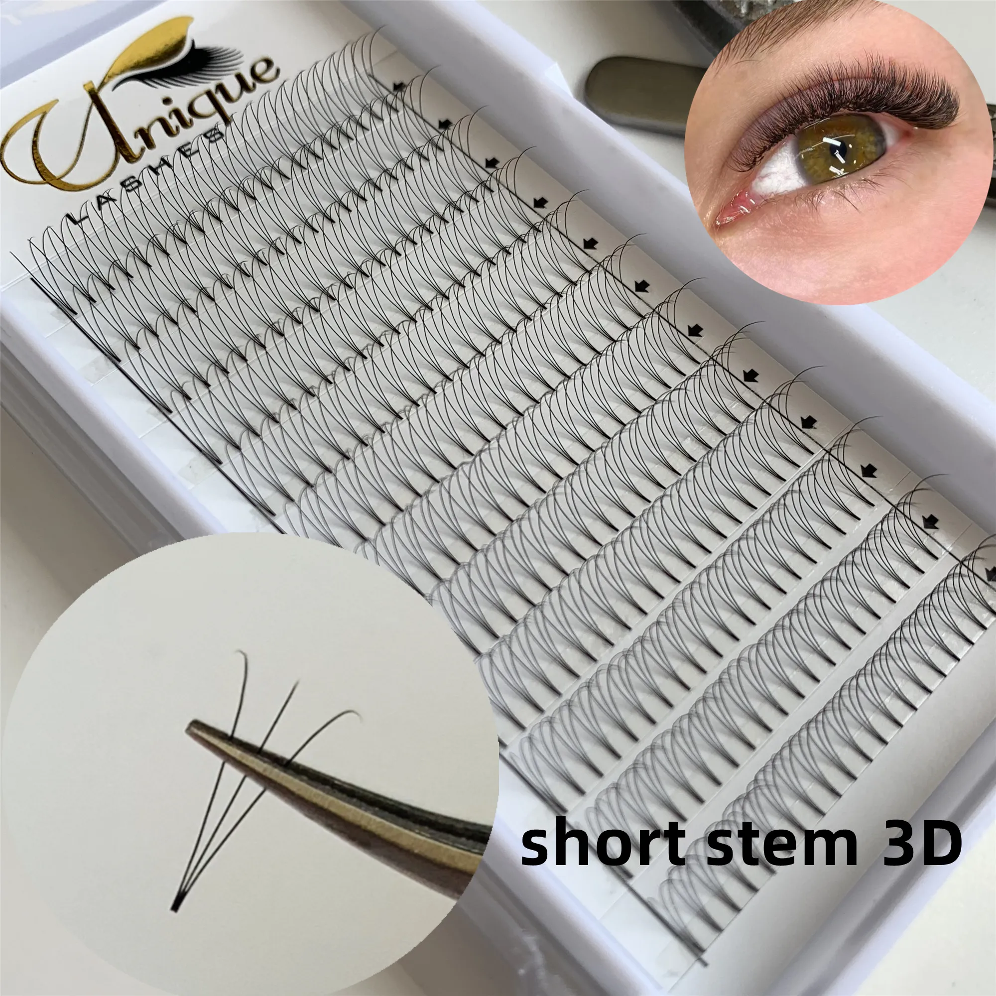 Korean PBT Private Label Eyelash Extension Premade Volume Fans Lash Extensions 3d 4d 5d 6d