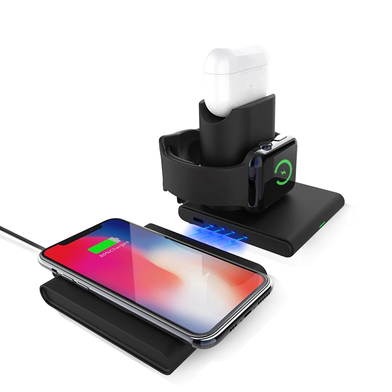 
Best Wireless charger stand 3 in 1 portable charger qi wireless for iphone 