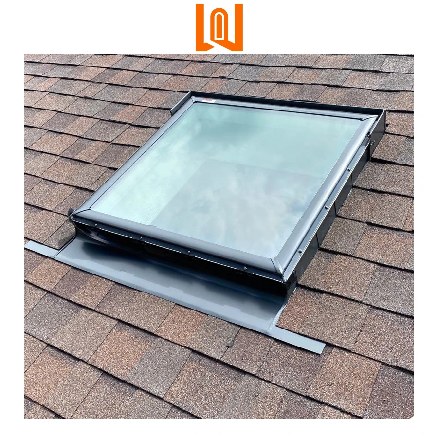 High Quality Wholesale Motorized Aluminium Thermal Insulation Double Glass Skylight