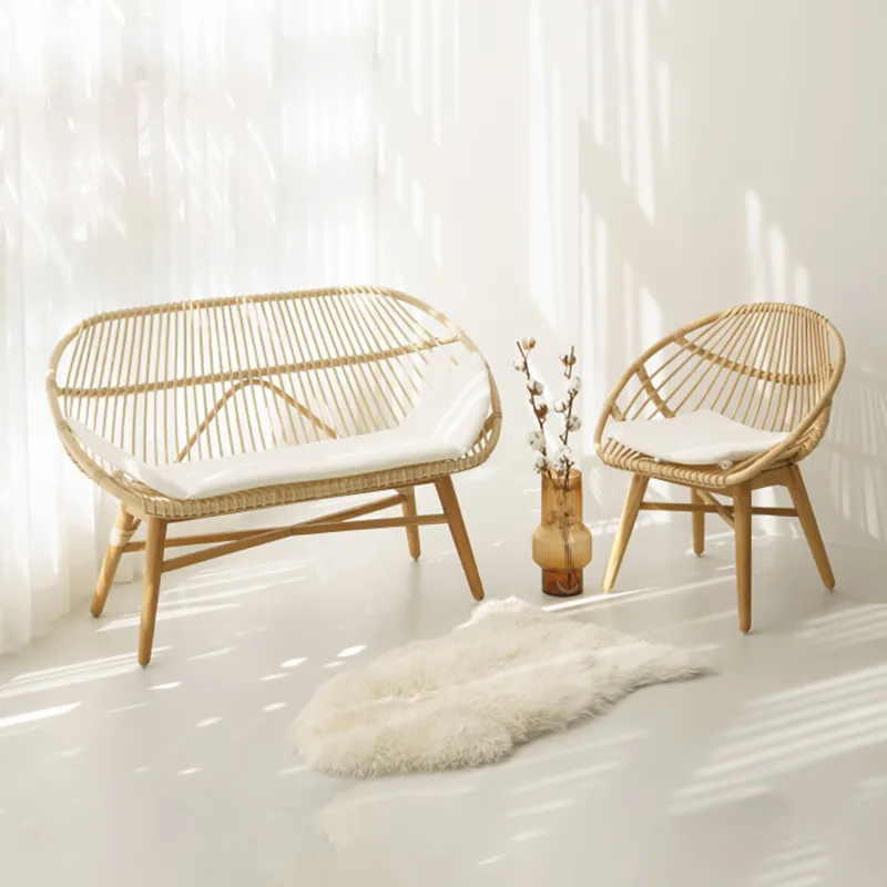New style home furniture rattan living room sofa natural modern armchair unique best selling design