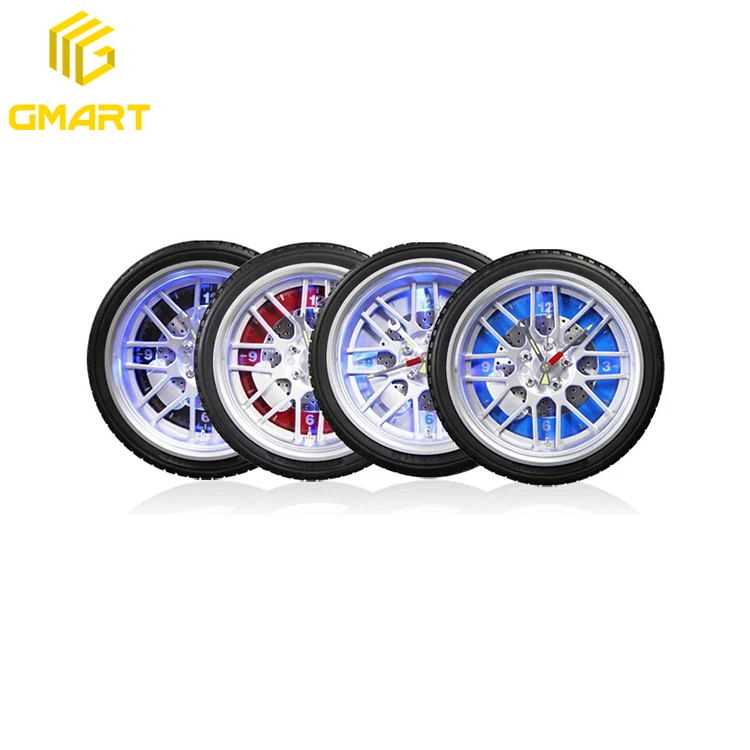 Factory Hot Sale Circular Fashion Modern Single Face Wheel Clock For Office Home Decorative