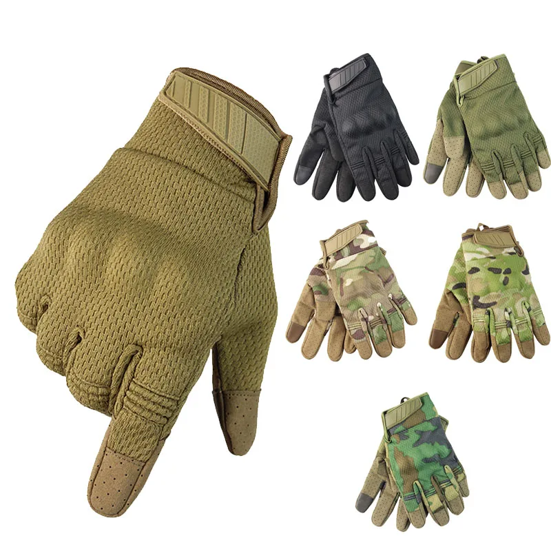 Custom Army Military Hard Knuckle Full Finger Tactical Gloves/