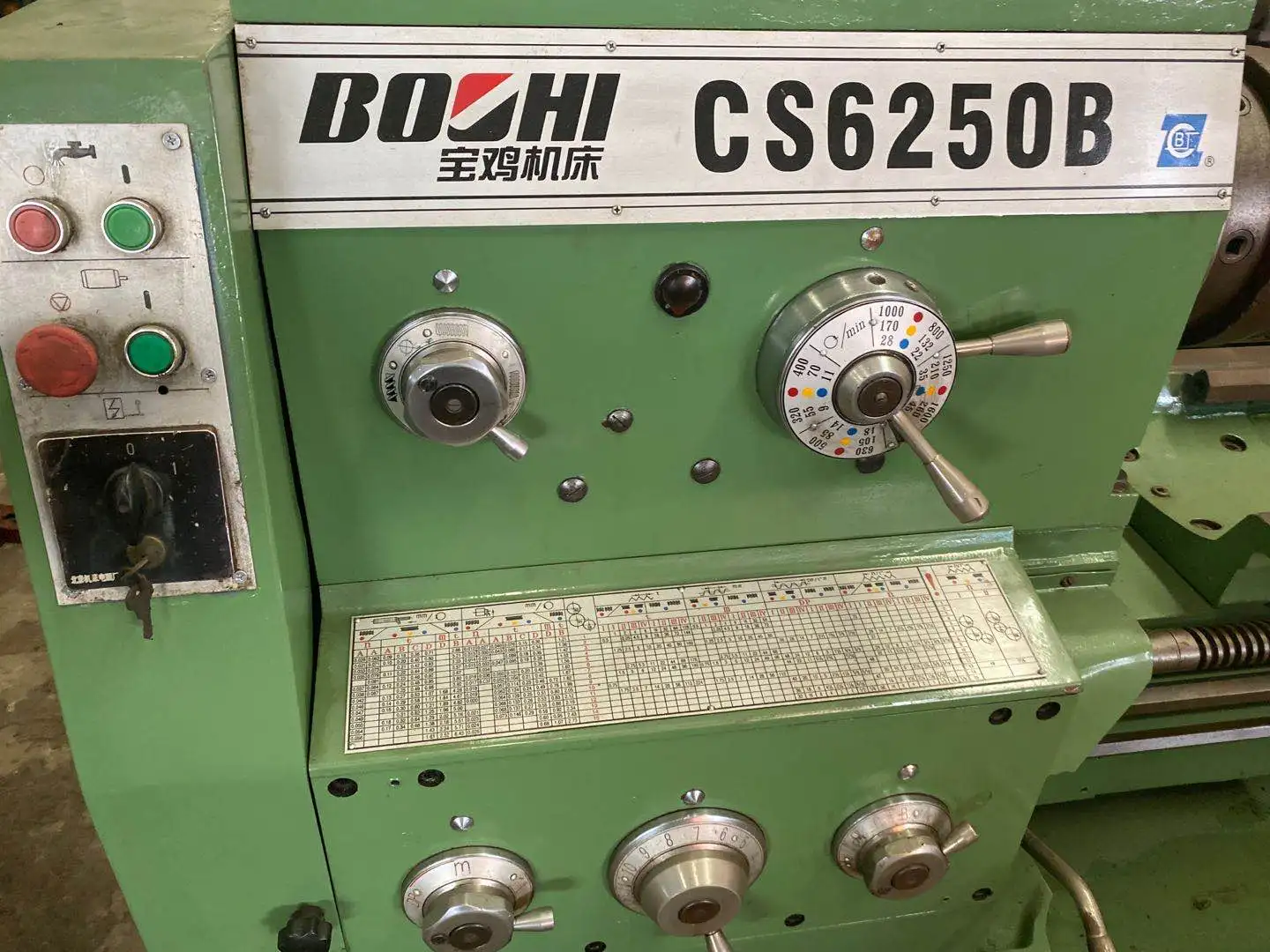 Горизонтальная ручная б/у токарные станки для металла CS6250B 2000 мм кровать интервала секундной стрелки токарный станок