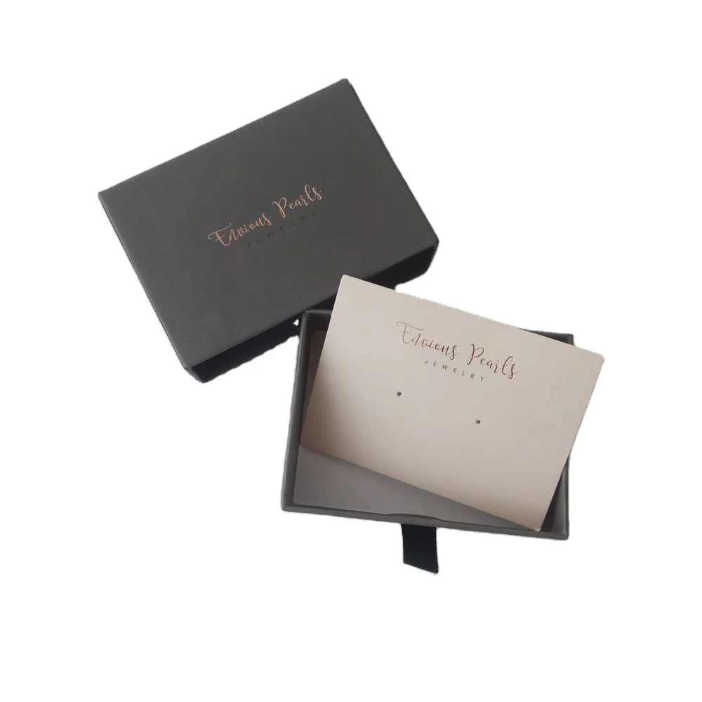Custom design small and fancy cardboard jewelry gift boxes packaging, customized jewellery box