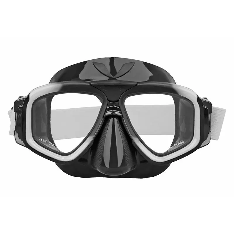 Fashion design deep diving swimming snorkel diving mask anti fog half face adult scuba diving mask