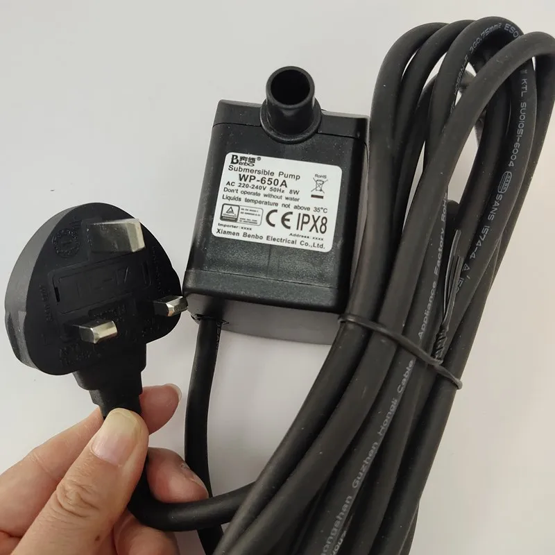 UKCA Certificated High Pressure Flow rate 650L/H  170GPH 8W micro water pump for garden magnetic waierpump