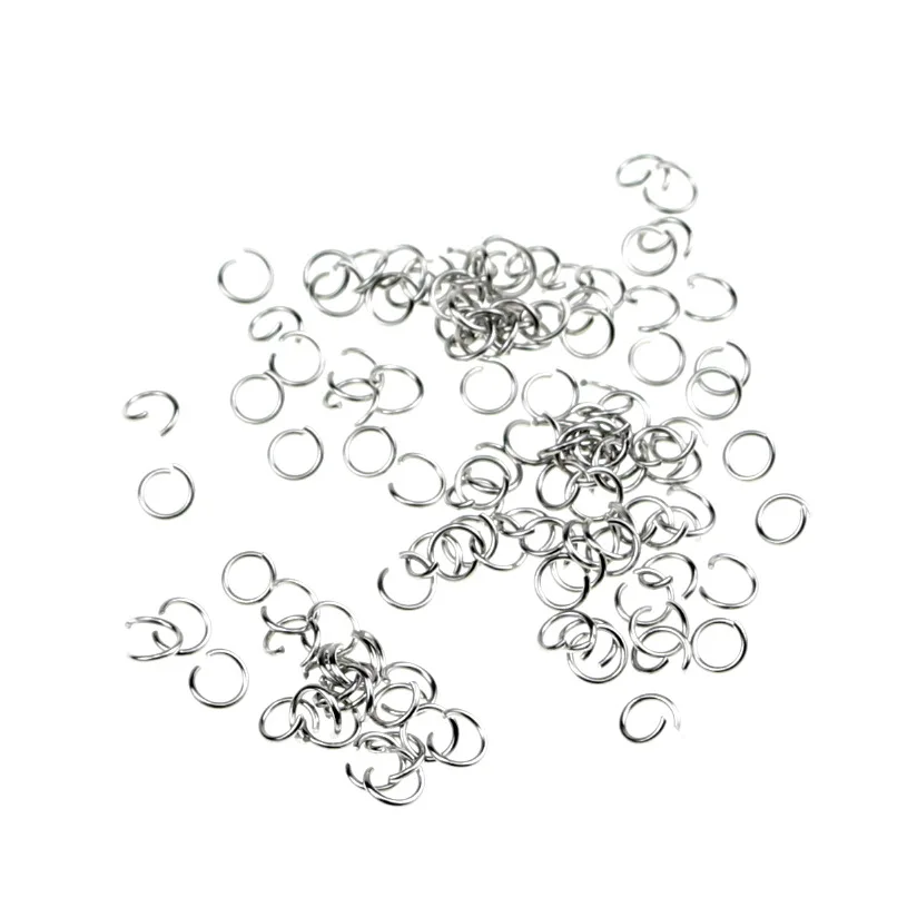 100pc/bag Stainless steel jump open ring jewelry accessories no rust closed ring DIY jewelry accessories connecting ring