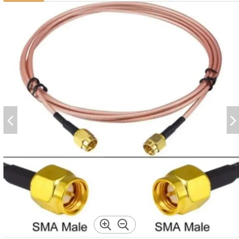 Winnix RG174/316  RF coaxial Cable  MMCX SMA male connector to male connector crimp  for 865-868Mhz antenna