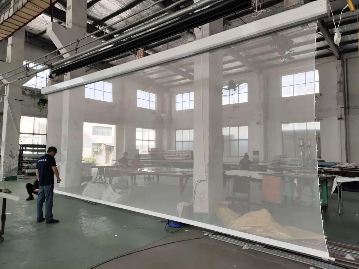 Competitive Price Rear Projection Transparent Screen Holographic Veil Screen