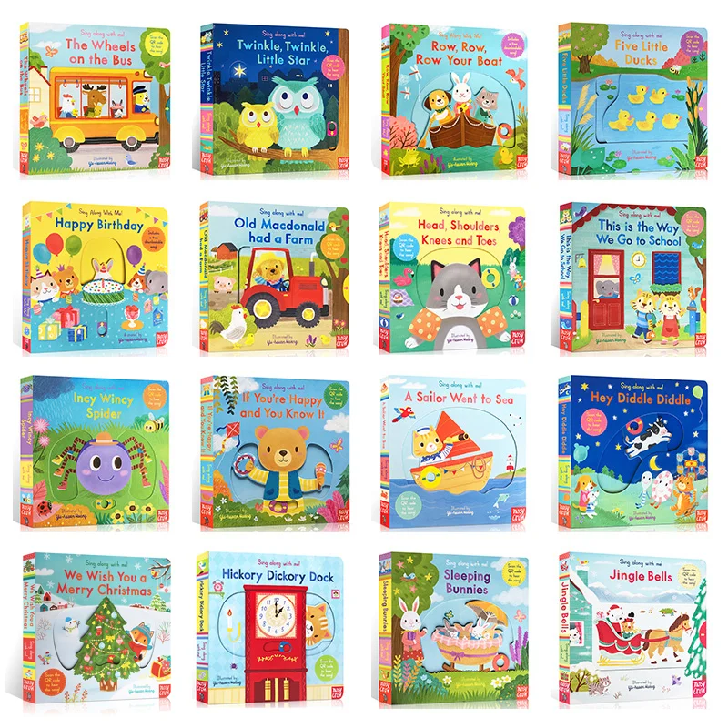 Customized Kraft Paper 3D Children Kids books Child Hardcover for Children Kids Sticker Book Printing