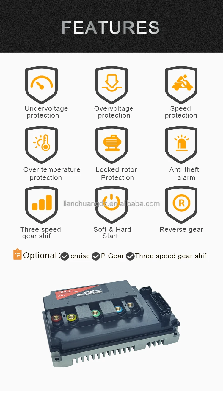 MEIDISI 72v 3000w electric scooter golf cart high speed motorcycle ATV brushless dc motor e bike controller