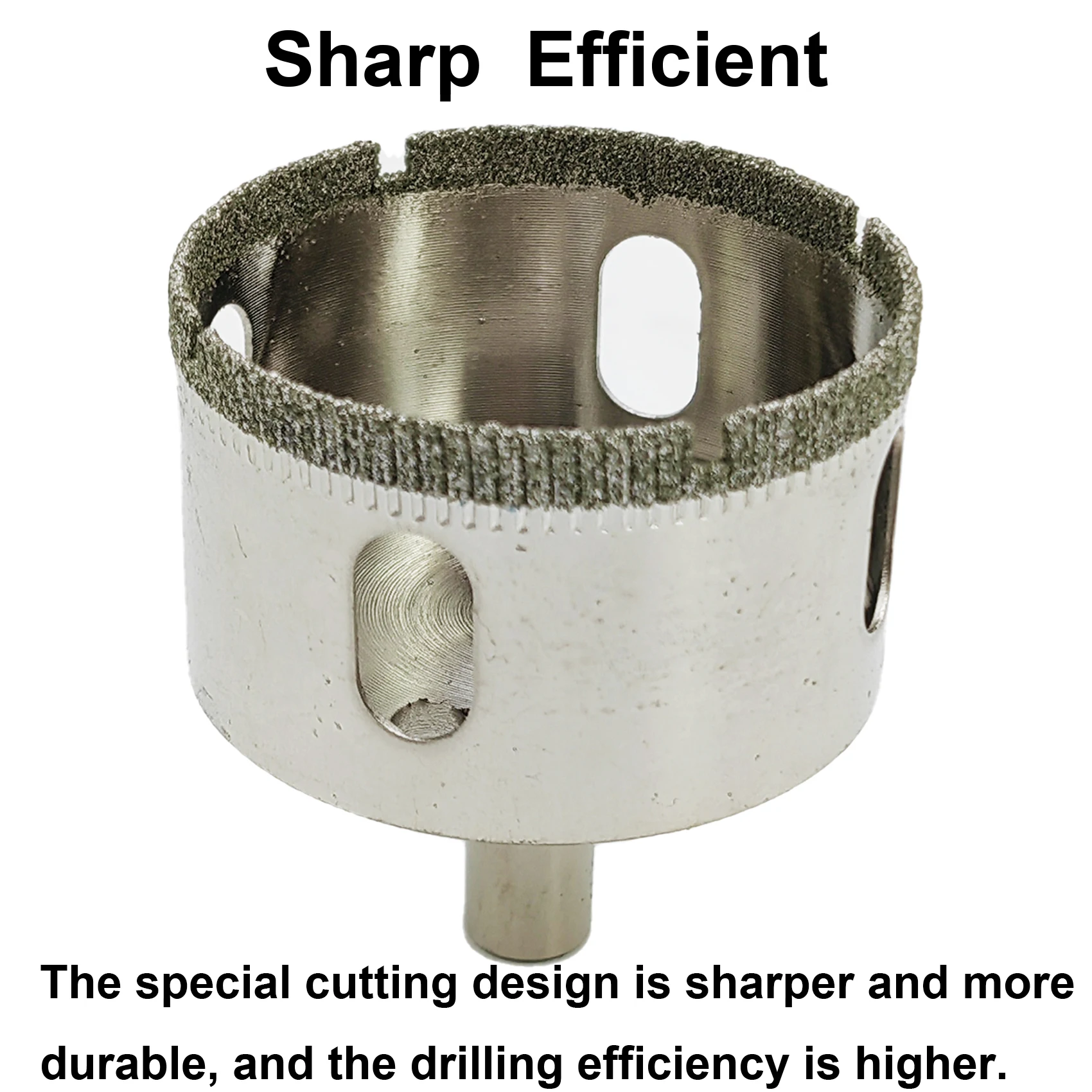 SUGETOOLS 10pcs High Quality M6 - M68 Round Shank Diamond Hole Saw Drill Bit Set for Glass Tile