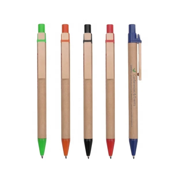 Hot selling eco friendly ball point pen with wooden clip