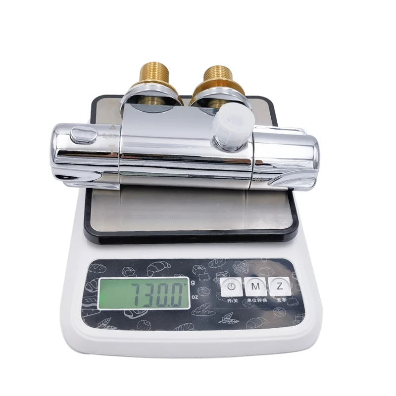 Bathroom Wall Mount Hot Cold Water Thermostatic Shower Mixer Faucet Valve